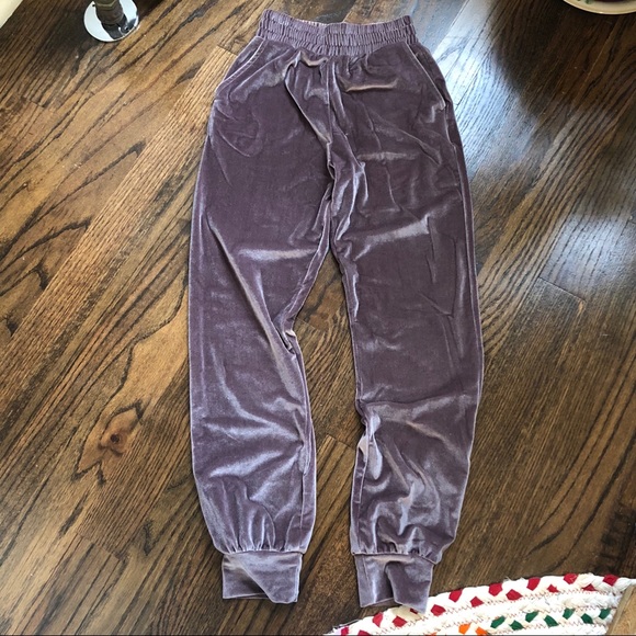 ASOS Pants - ASOS Velvet Grey Joggers